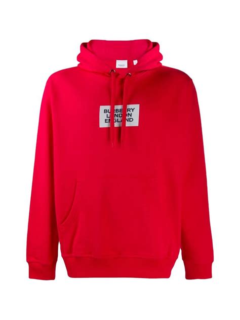 burberry london england hoodie red